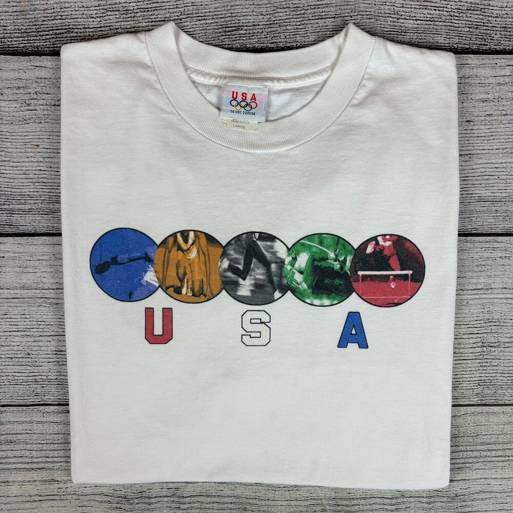 Vintage 1990s USA Olympics Track & Field T-shirt